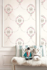 FA41408 flutter butterfly kids wallpaper nursery from the Playdate Adventure collection by Seabrook Designs