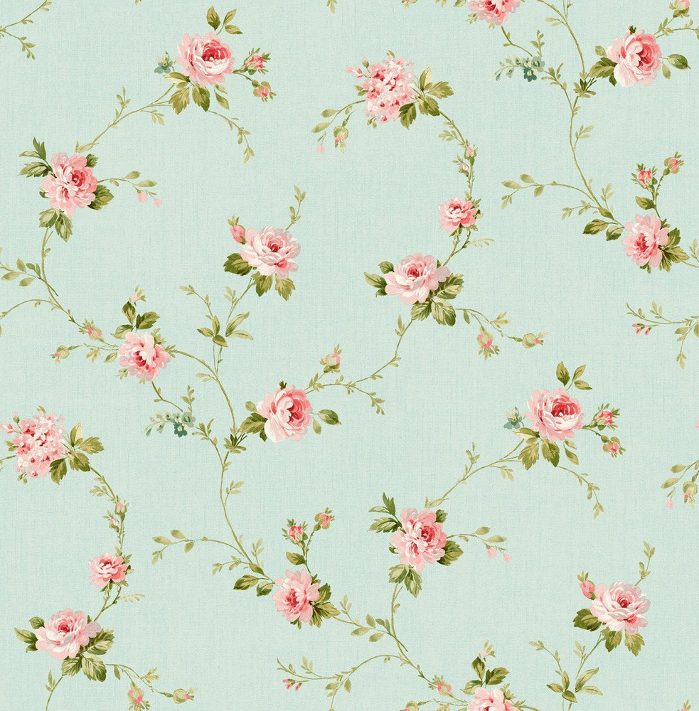 Victoria Cottage Garden Floral Wallpaper