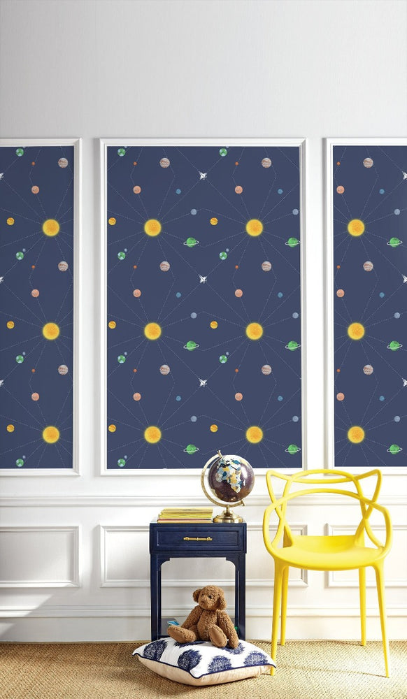 DA60602 connecting space kids wallpaper from the Day Dreamers collection by Seabrook Designs