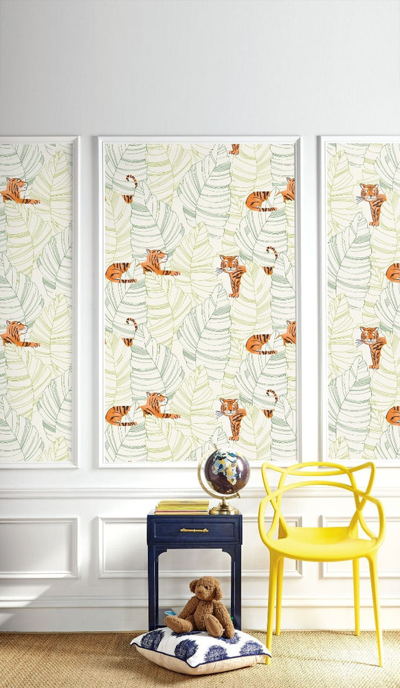 
                  
                    DA61204 hiding tigers animal wallpaper decor from the Day Dreamers collection by Seabrook Designs
                  
                