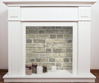 Distressed Faux Neutral Brick Peel and Stick Removable Wallpaper