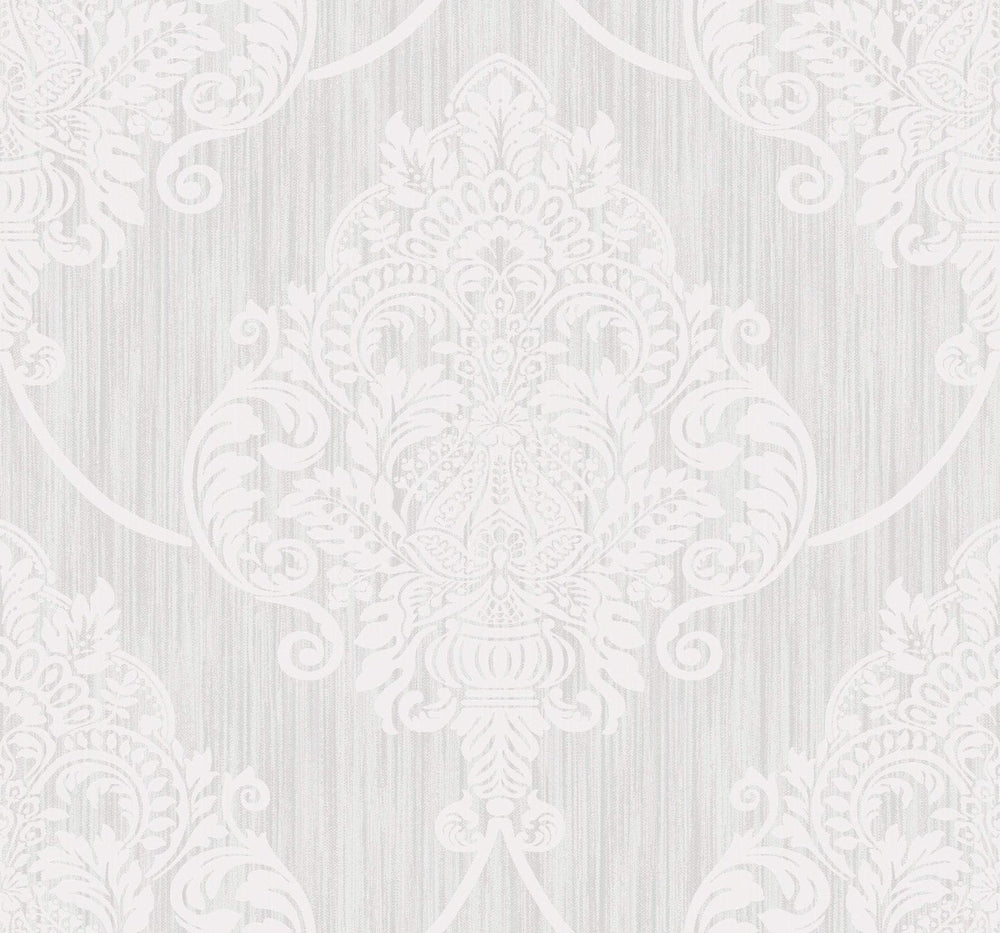 Casa Blanca 2 Puff Damask Wallpaper