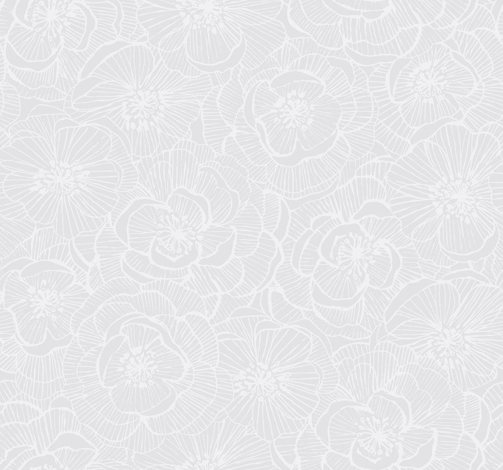 AW71000 Jardine graphic floral wallpaper from the Casa Blanca 2 collection by Collins & Company