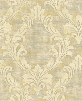 AV50705 Kepler damask traditional wallpaper from the Avant Garde collection by Seabrook Designs