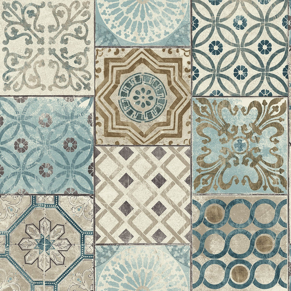 
                  
                    RN71402 Nevaeh faux moroccan tile wallpaper from Say Decor
                  
                