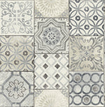 RN71400 Nevaeh faux moroccan tile wallpaper from Say Decor