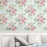 FI70402 in bloom floral wallpaper living room from the French Impressionist collection by Seabrook Designs