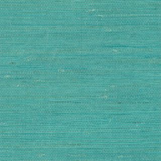Natural jute teal grasscloth wallpaper