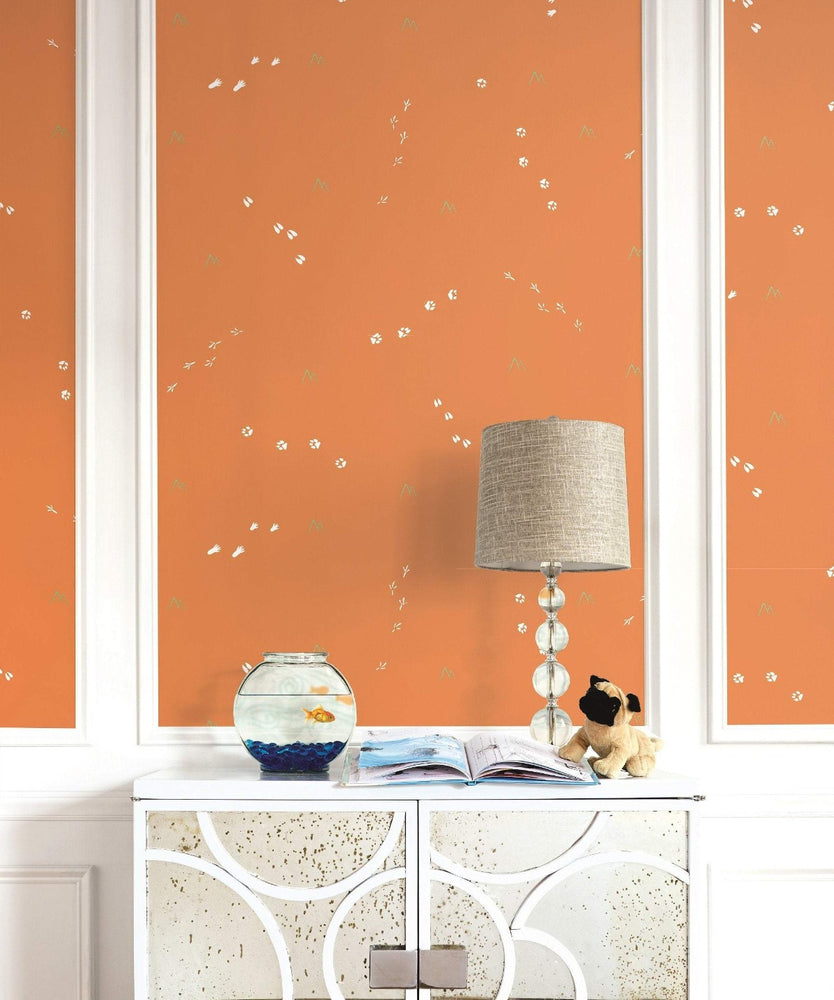 FA41307 follow the leader kids nursery wallpaper from the Playdate Adventure collection by Seabrook Designs