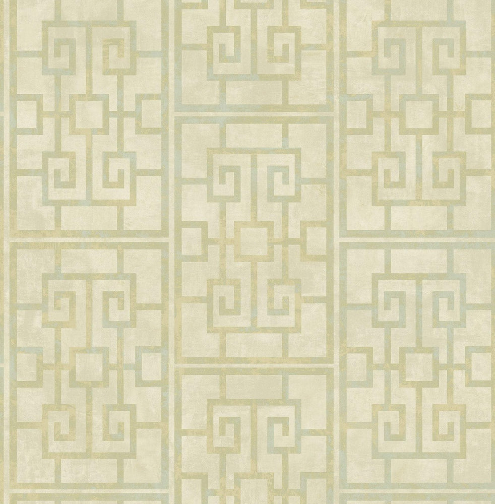 AI40201 Dynasty lattice geometric wallpaper from the Koi collection by Seabrook Designs