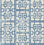 AI40202 Dynasty lattice geometric wallpaper from the Koi collection by Seabrook Designs