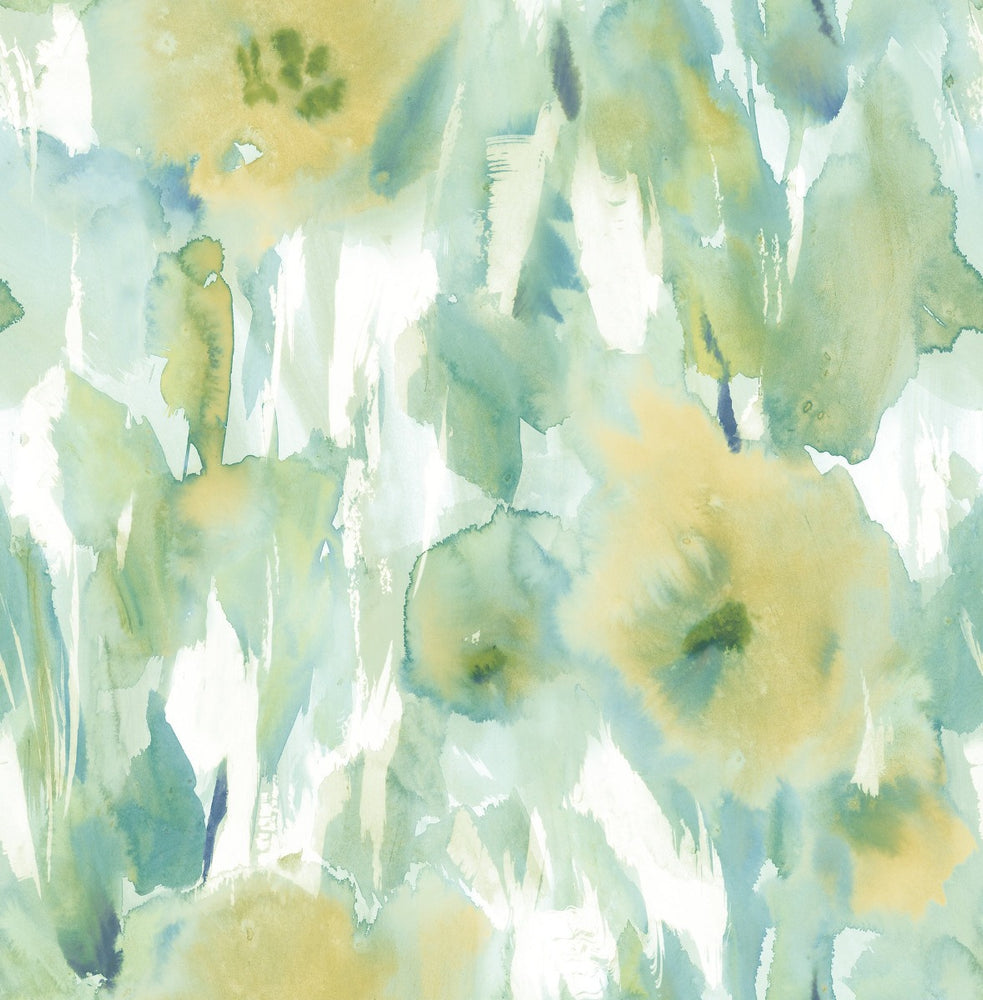 AH40404 watercolor floral wallpaper from the L'Atelier de Paris collection by Seabrook Designs