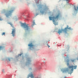 AH40911 red watercolor floral wallpaper from the L'atelier de Paris collection by Seabrook Designs