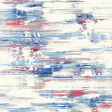 AH41111 blue abstract brushstroke wallpaper from the L'Atelier de Paris collection by Seabrook Designs