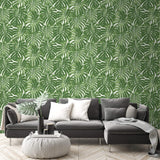 TA20004 Jamaica palm leaf wallpaper decor from the Tortuga collection by Seabrook Designs