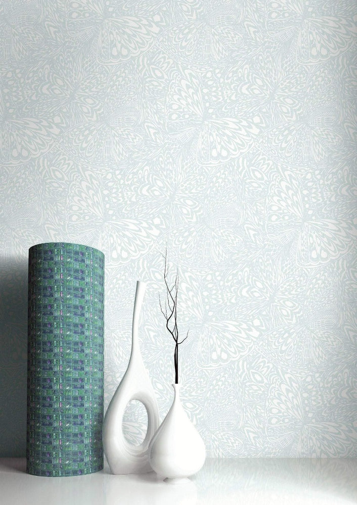 SD20516DS Manzanita abstract butterfly unpasted wallpaper decor