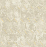 MW30905 Whitney geometric faux wallpaper from the Metalworks collection by Seabrook Designs