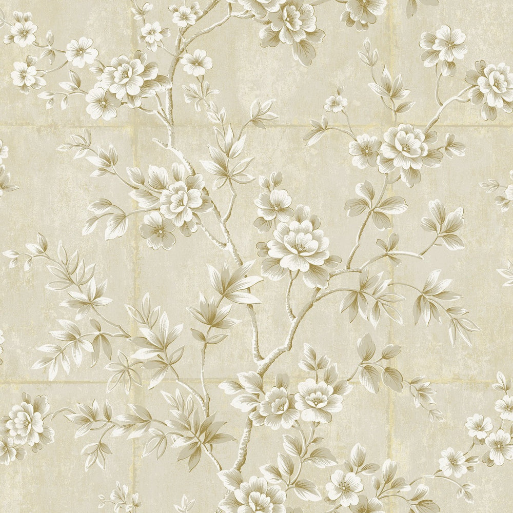 AI41903 great wall floral wallpaper from the Koi collection by Seabrook Designs