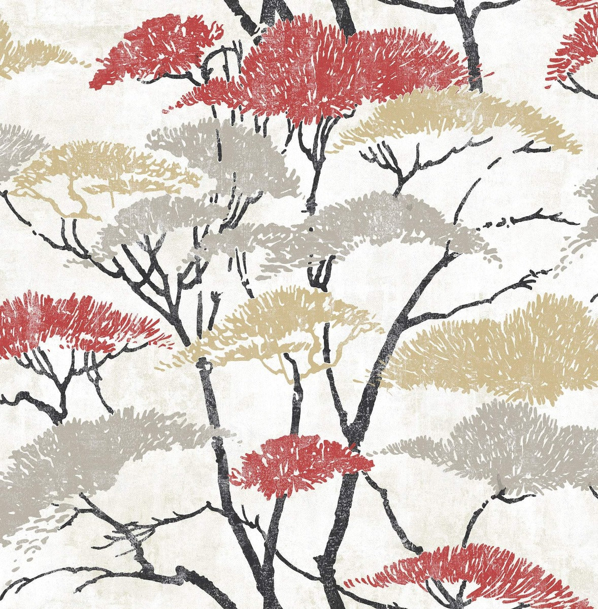 AI41400 confucius tree wallpaper from the Koi collection by Seabrook Designs