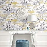 AI41403 confucius tree wallpaper decor from the Koi collection by Seabrook Designs