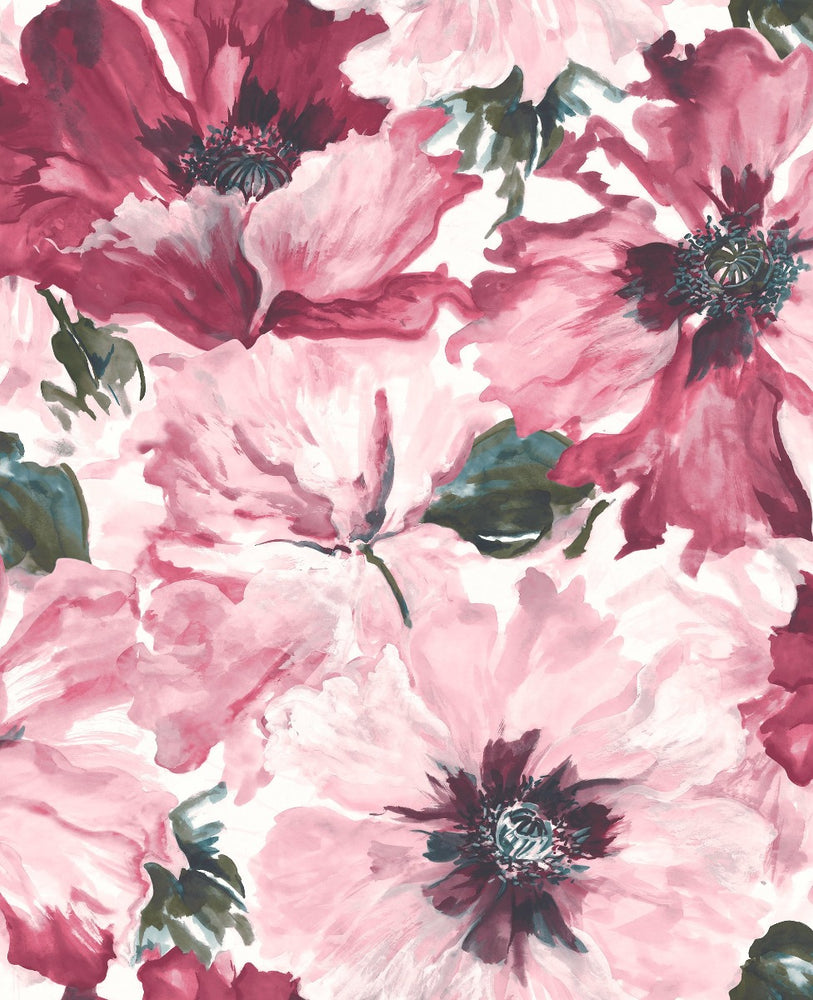 Lugano Cecita Floral Unpasted Wallpaper