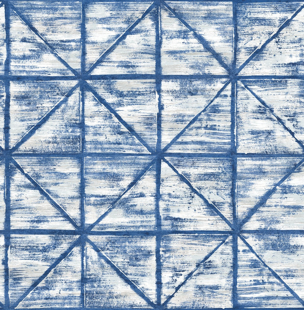 Lugano Ness Distressed Geometric Unpasted Wallpaper