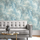 LG90902 Kentmere palm leaf botanical wallpaper decor from the Lugano collection by Seabrook Designs
