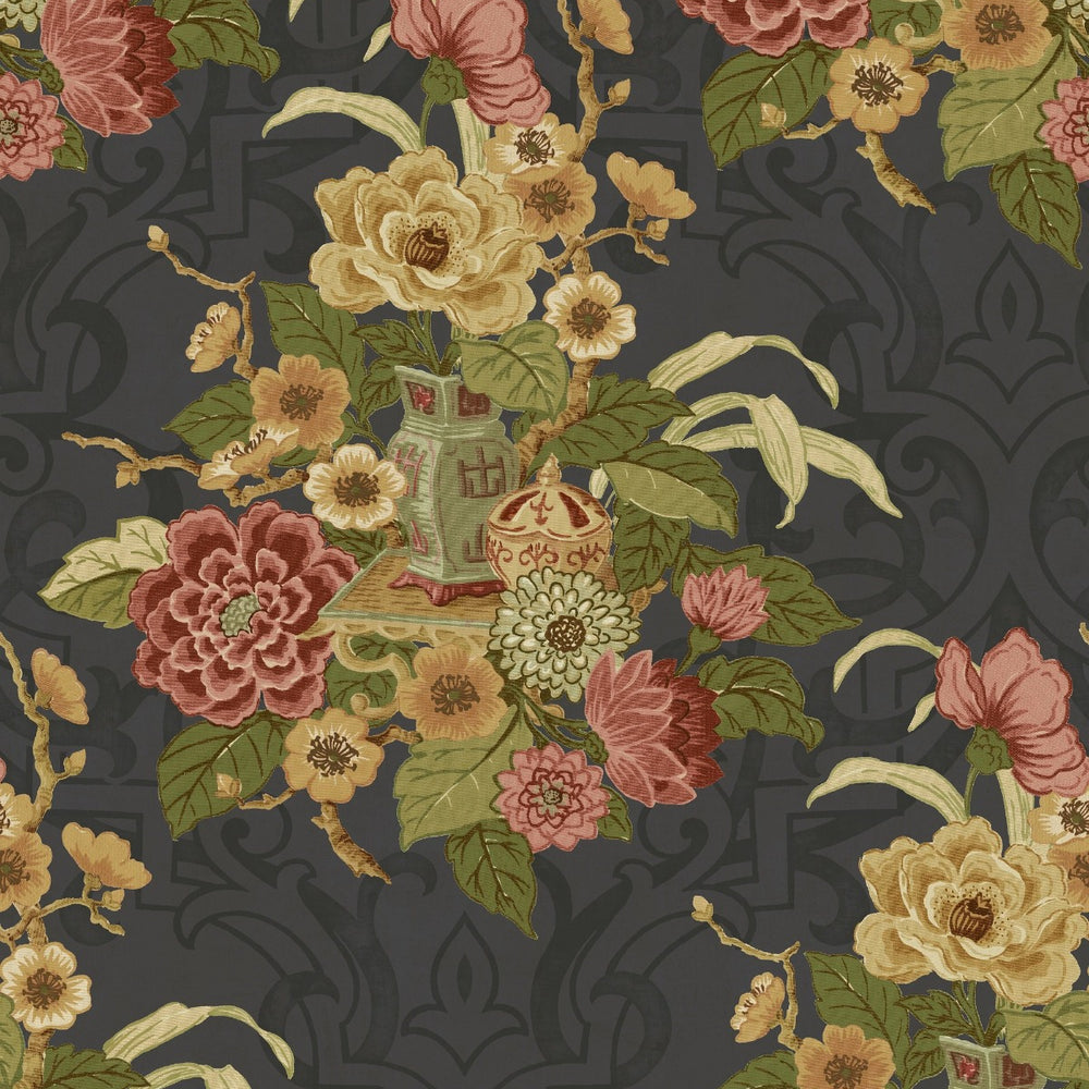 AI40000 dynasty floral wallpaper from the Koi collection by Seabrook Designs