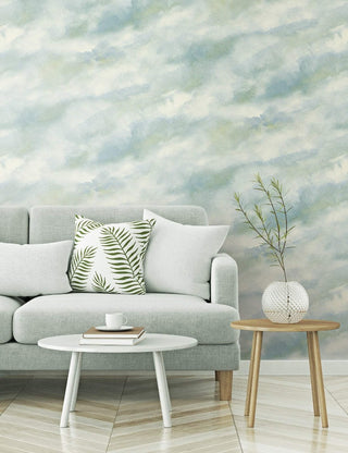 AH41402 living room cloudy faux abstract wallpaper from the L'Atelier de Paris collection by Seabrook Designs