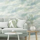 AH41402 living room cloudy faux abstract wallpaper from the L'Atelier de Paris collection by Seabrook Designs