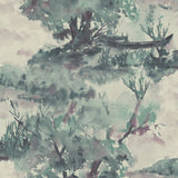 LG90609 Attersee watercolor landscape wallpaper from the Lugano collection by Seabrook Designs