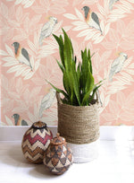 RY30101 paradise island birds bohemian wallpaper from the Boho Rhapsody collection by Seabrook Designs