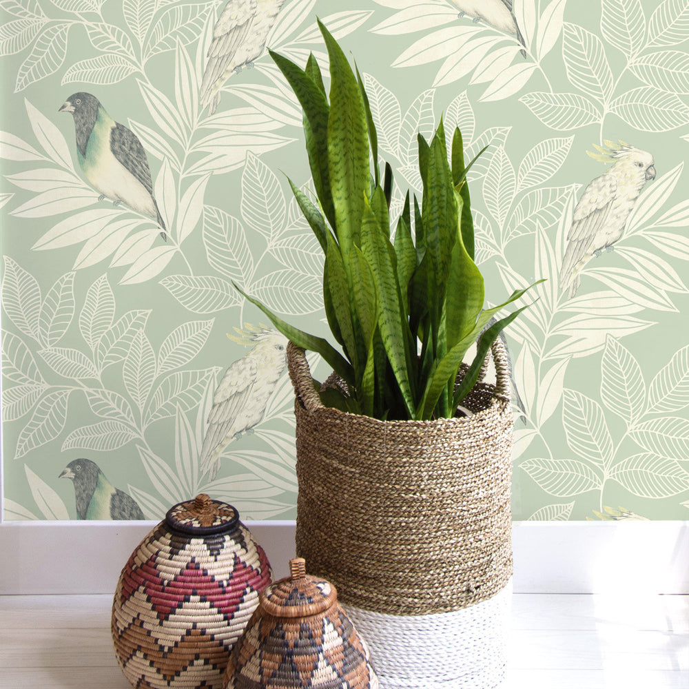 
                  
                    RY30104 paradise island birds bohemian wallpaper from the Boho Rhapsody collection by Seabrook Designs
                  
                