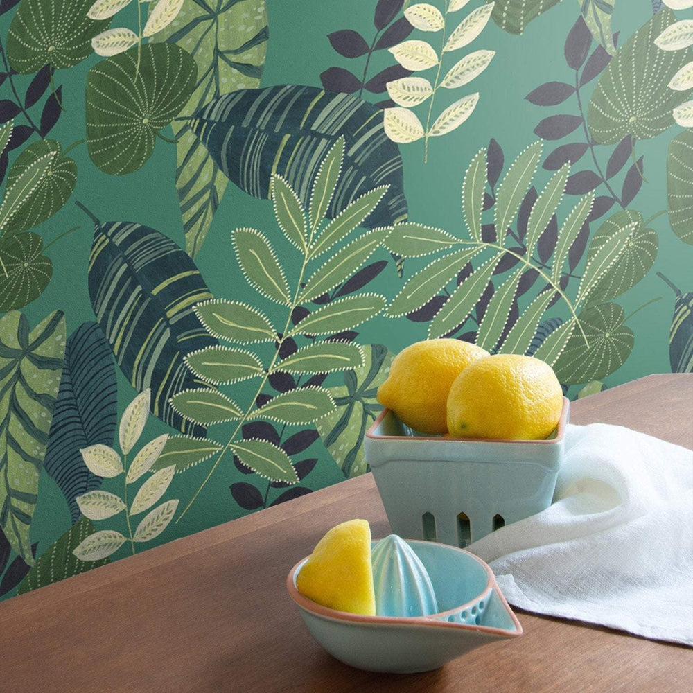 
                  
                    RY30914 tropicana leaves botanical wallpaper kitchen from the Boho Rhapsody collection by Seabrook Designs
                  
                