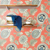 RY31206 calypso paisley leaf botanical wallpaper from the Boho Rhapsody collection by Seabrook Designs