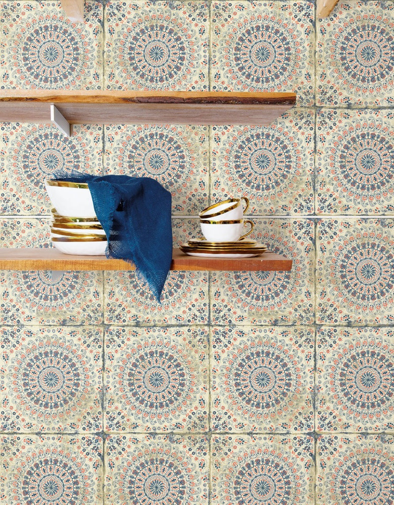 
                  
                    RY30706 mandala tile rustic wallpaper from the Boho Rhapsody collection by Seabrook Designs
                  
                