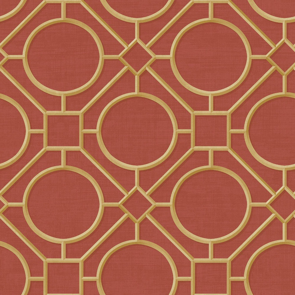 AI42408 silk road trellis geometric wallpaper from the Koi collection by Seabrook Designs