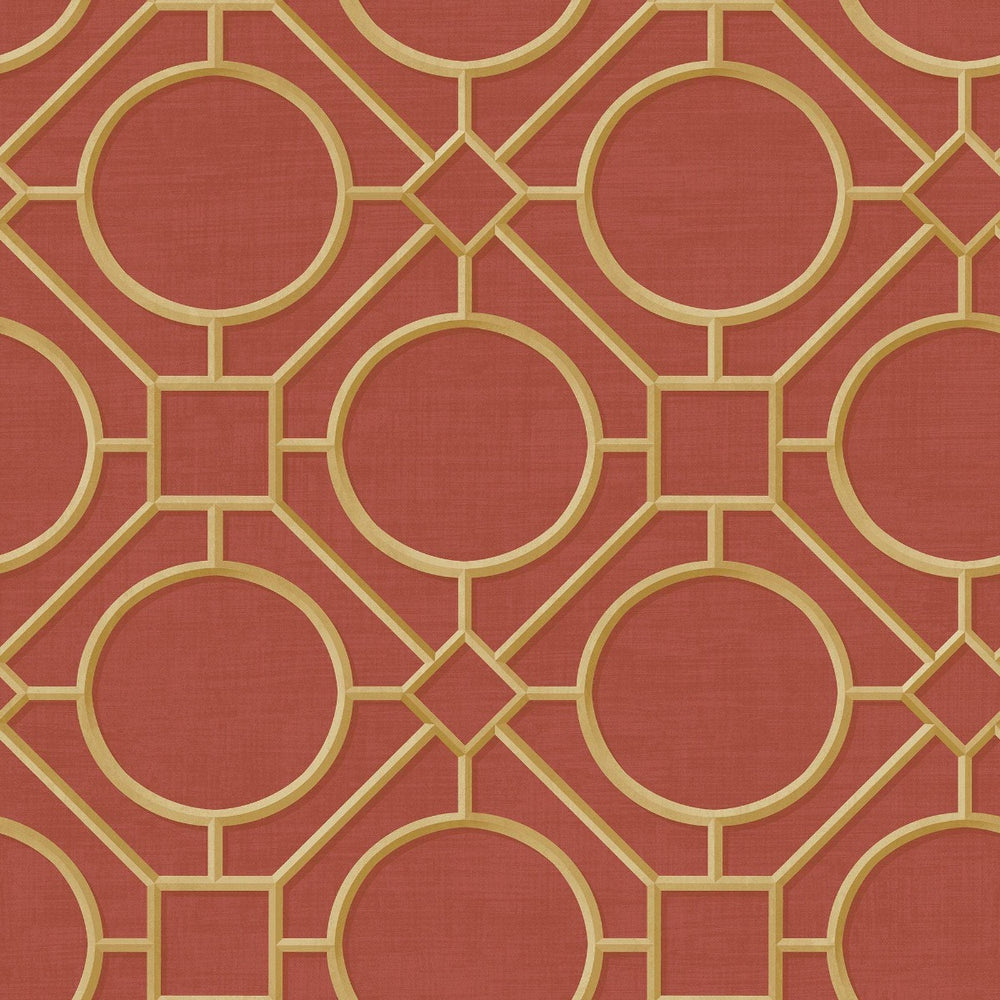 AI42408 silk road trellis geometric wallpaper from the Koi collection by Seabrook Designs