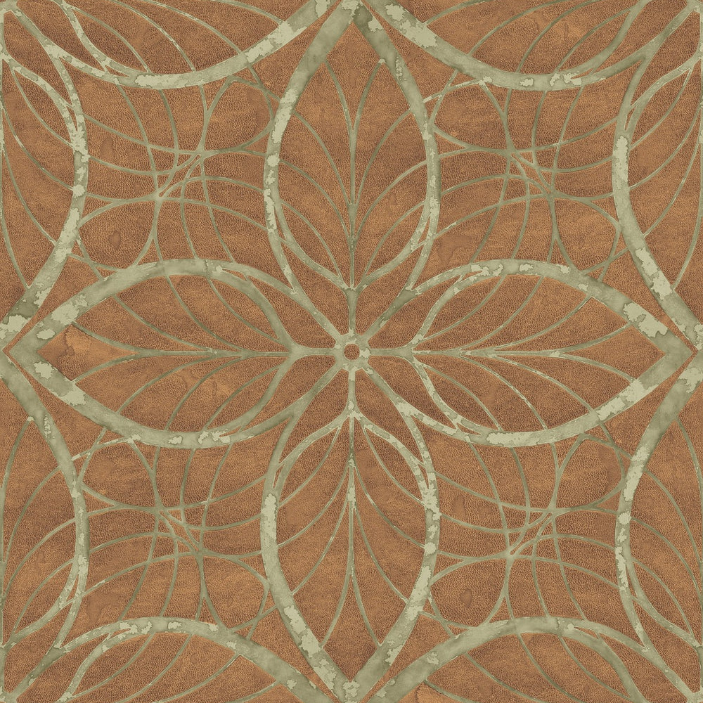 
                  
                    MK20504 Patina lattice rustic wallpaper from the Metallika collection by Seabrook Designs
                  
                