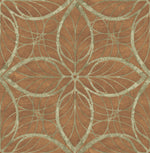 MK20504 Patina lattice rustic wallpaper from the Metallika collection by Seabrook Designs