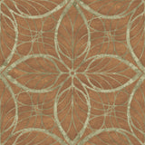 MK20504 Patina lattice rustic wallpaper from the Metallika collection by Seabrook Designs