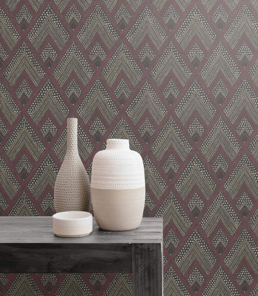 RY30507 boho diamonds wallpaper from the Boho Rhapsody collection by Seabrook Designs