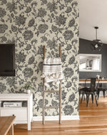 SD00713AR paisley floral bohemian wallpaper decor from Say Decor