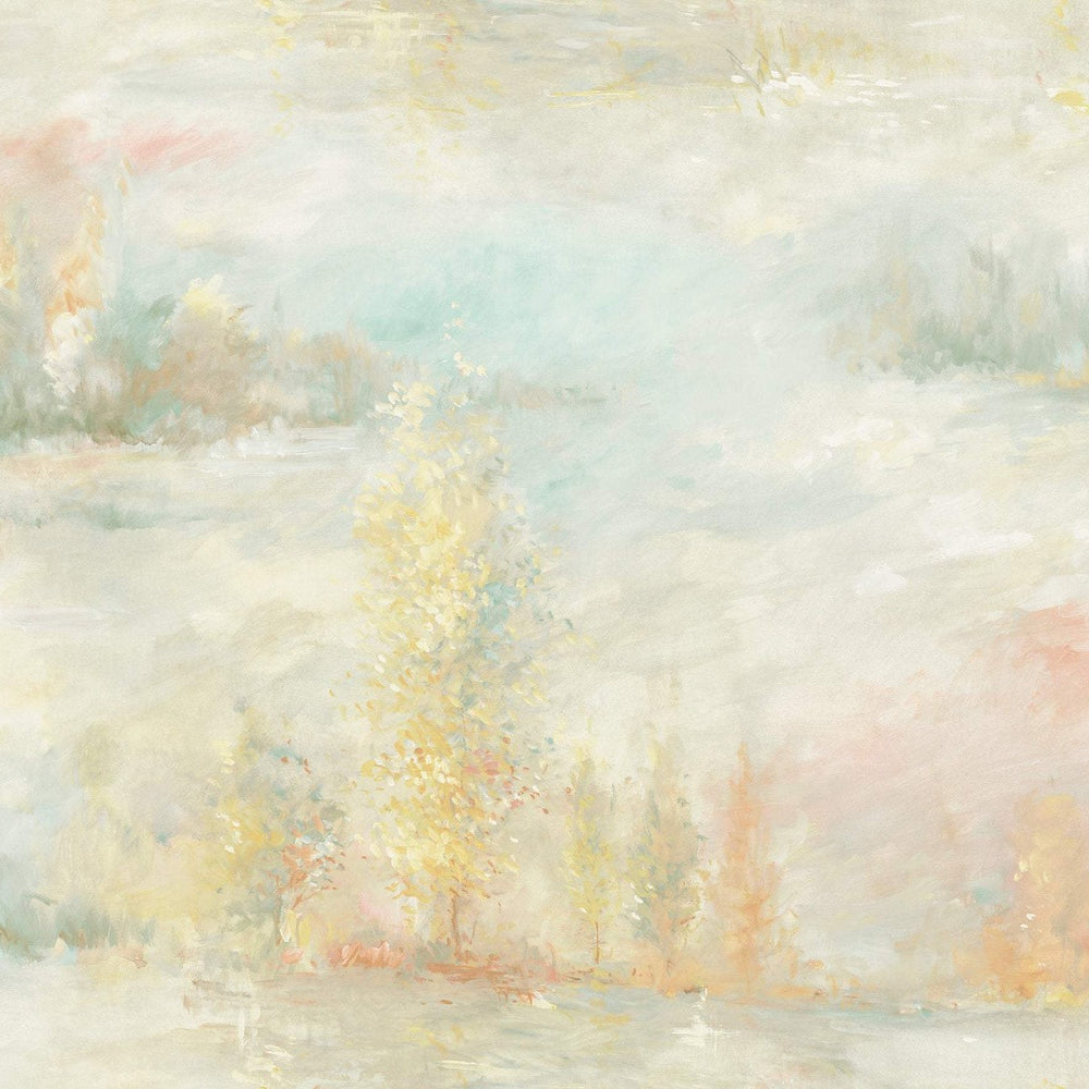 FI70804 tree line botanical wallpaper from the French Impressionist collection by Seabrook Designs