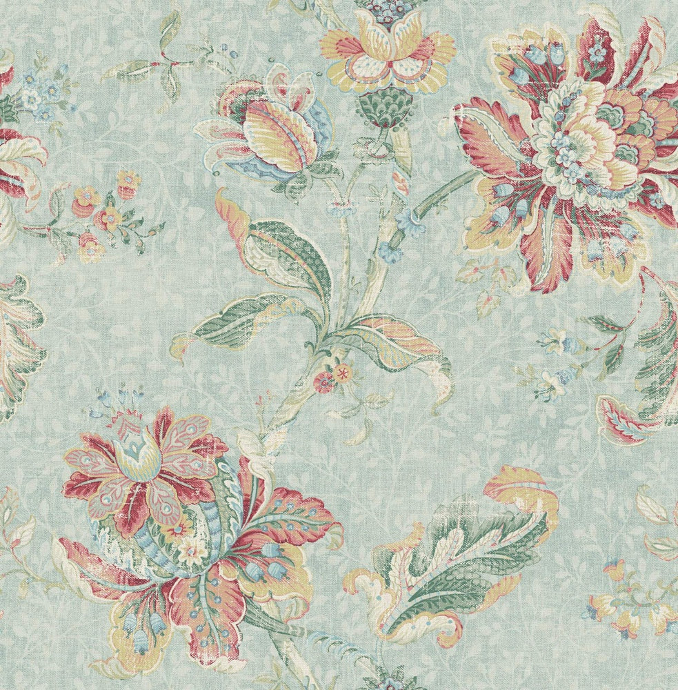 RN70904 jacobean floral wallpaper from Say Decor
