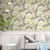 NE50502 Adorn floral wallpaper decor from the Nouveau Luxe collection by Seabrook Designs