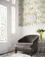 LG91405 Faravel watercolor floral wallpaper decor from the Lugano collection by Seabrook Designs