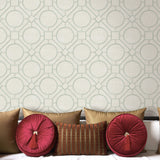 AI42414 silk road trellis geometric wallpaper decor from the Koi collection by Seabrook Designs