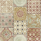 RN71401 Nevaeh faux moroccan tile wallpaper from Say Decor