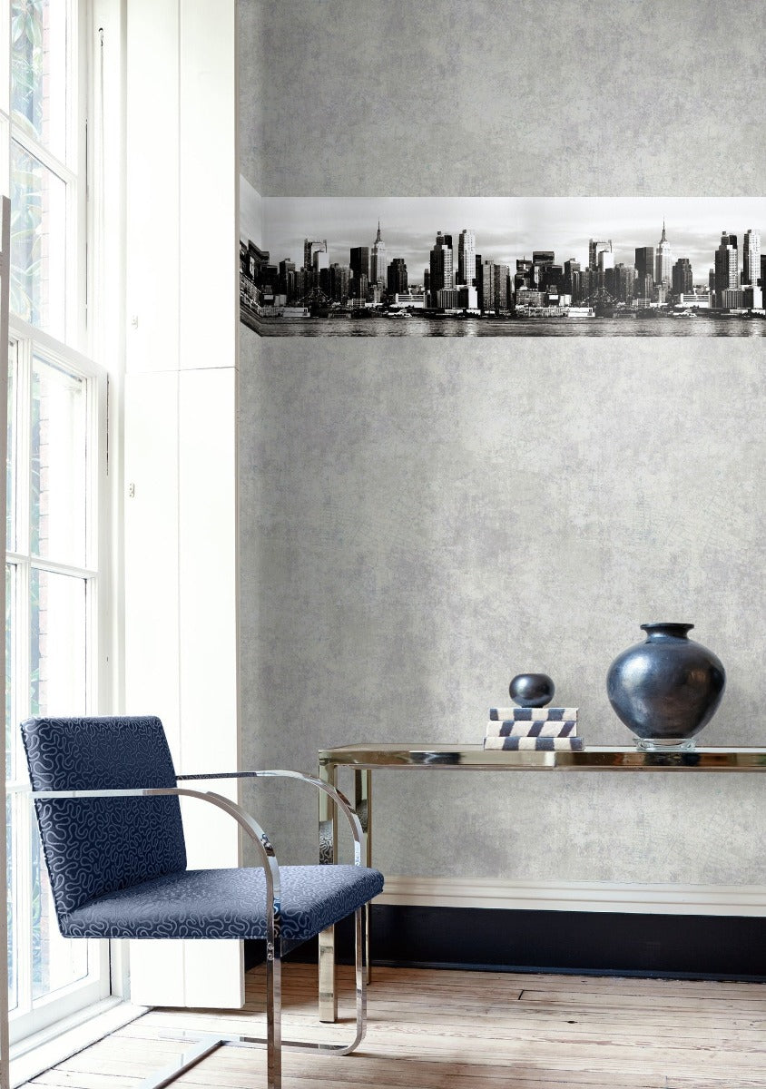 SDB05129YN New York City skyline wallpaper border decor by Say Decor
